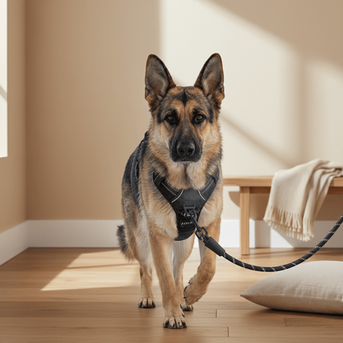 Harnais Reflechissant Ajustable pour Chien avec Laisse - SafeWalk Pro - My animal shop