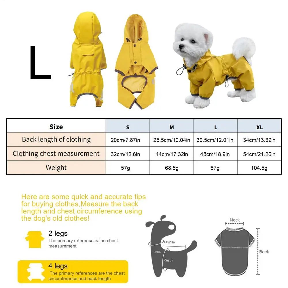 Imperméable pour Chien avec Capuche - RainPaw Hood - My animal shop